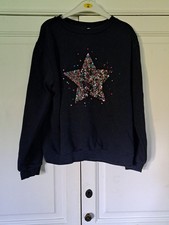 H&M Sweat Pullover Gr. 134/140 mit Pailletten ☆