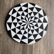 Runde Op Art Leinwand - 40 cm