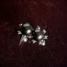 Ohrringe silber mit Tahiti Zuchtperlen