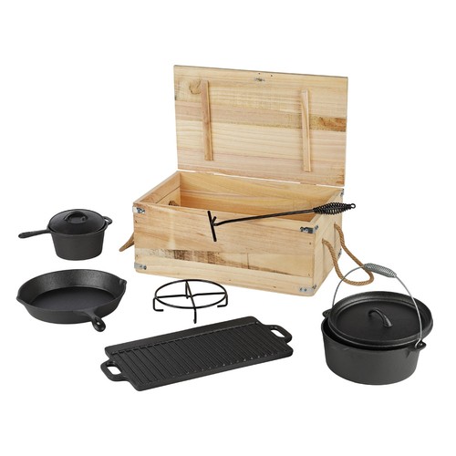 7tlg dutch oven gusseisen - 7tlg.,