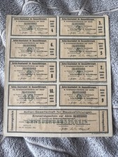 ALTE AKTIEN-COUPONS -