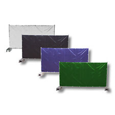 Bauzaunplane Sichtschutz Zaunblende Plane 100 und 150 g/m² B1 weiß blau grün B1