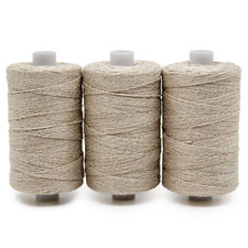 3 Rollen Leinengarn Naturfaser Buchbinder Garn Zwirn Sternzwirn Handnähgarn Neu