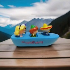 Walt Disney World Vintage "It's A Small World Badewanne Boot Spielzeug Set mit 5 Figuren