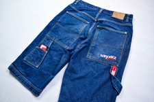 Sancezz Jeans Hose Baggy Sagging Wide Vintage Short Pant Pantalones Denim W 33