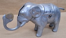 Spardose Elefant Aluminium Ru