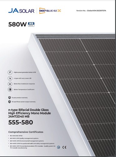 575w bifazial solarmodul - bifazial, ja