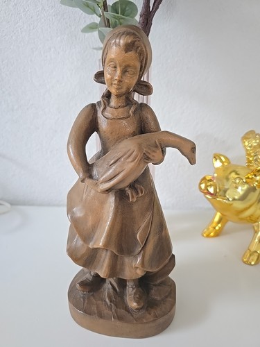 Holz figur mädchen mit - figur,