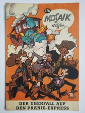 Mosaik Nr. 176 Schwarze Serie Digedags Hannes Hegen Schwarzdruck Fehldruck Top