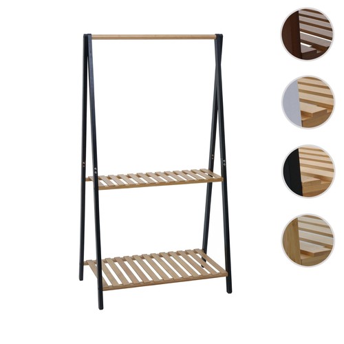 Bambus standgarderobe hwc q32 - bambus, hwc-q32