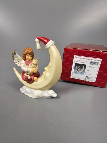 Goebel figur engel mit katze - goebel,