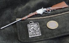 alter erotischer 925 Silber Charivari Anhänger Sex Jagd Trachtenschmuck Erotika