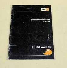 Betriebsanleitung Zetcat LL 50 , LL 60 Kompaktlader Lanz IBH Radlader