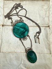 Jugendstil halskette silber - halskette,
