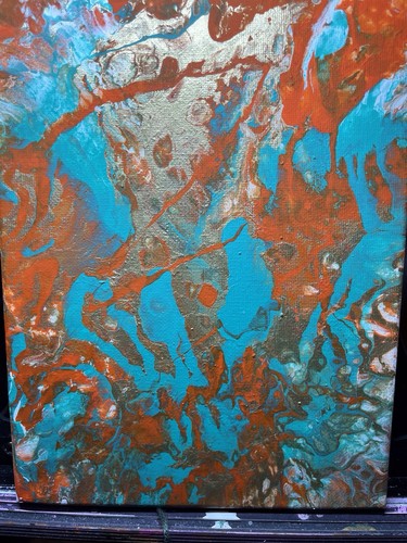 Acryl malerei auf leinwand - acryl,