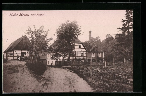 Krögis ansichtskarte mühle - krögis,,