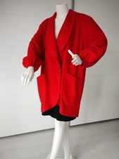 SAHNE! 80s Luxus Designer KARL LAGERFELD Woll Kaschmir MANTEL 34 36 38 XS S M 1A