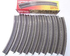 1 x 10 Stück Fleischmann 6120 H0 Profigleis Gebogen R 356,5, 30° in OVP # 0656
