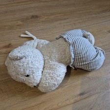 Sterntaler Spieluhr Teddybär Stofftier Plüsch Weiß Antik Lieber Sandmann Melodie