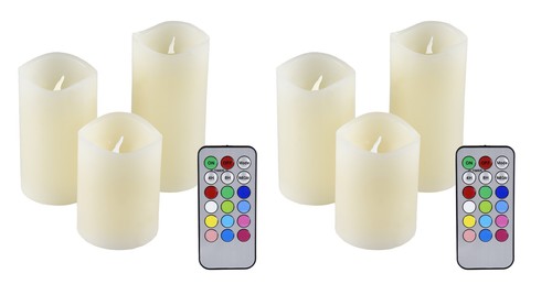 Led echtwachs kerzen mit - led,