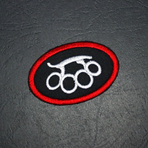 Aufnäher schlagring oval 6x4 - aufnäher,
