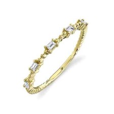14K Gelbgold Baguette Diamant
