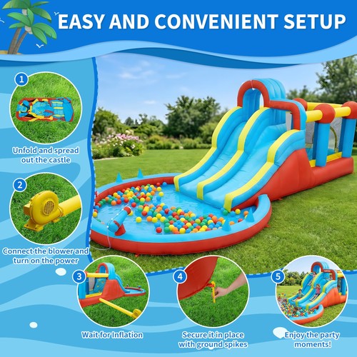 8in1 aufblasbarer wasserpark - 8in1,