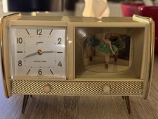 Goldbühl Wecker-Fernseher mit Spieluhr, vermutlich aus den 1950er/ 1960er Jahre