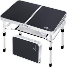 Sportneer Klappbarer Campingtisch höhenverstellbar Aluminium Klapptisch Outdoor