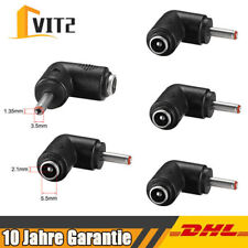 5X Rechtwinklige DC-Buchse Power Hohlsteckeradapter 5,5mmx2,1mm auf 3,5mmx1,35mm