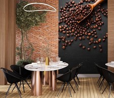 3D Kaffee Bohnen Q7790 Tapete
