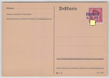 Sudetenland Postkarte mit Befreiungsstempel aus ABERTHAM 4.10.1938 [766]