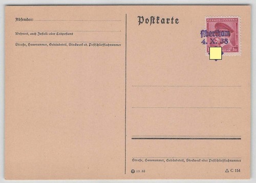 Sudetenland postkarte mit - postkarte,