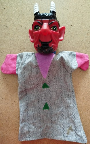 Handpuppen figur teufel - handpuppen-figur, "teufel"