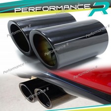 2x 68mm Schwarz Auspuffblenden Endrohrblende Endrohr für 3er BMW E90 E91 E93