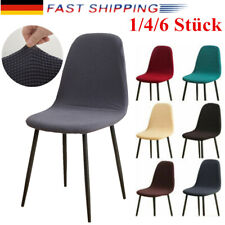 4/6er Set Stuhlhussen Esszimmerstühle Schalenstuhl Stuhlbezug Stuhlabdeckung DE