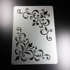 A3 Schablone Eck Ornament 2
