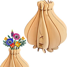 Holz Bouquet Vase für