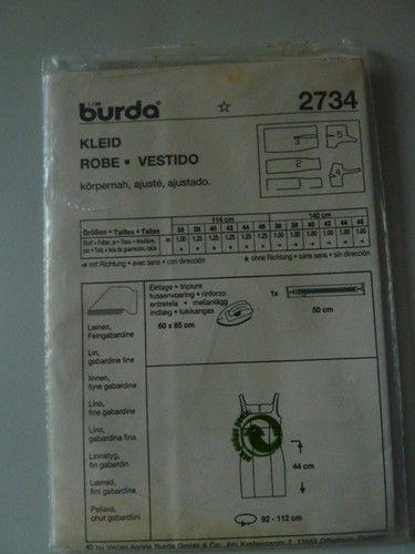 Burda schnittmuster 2734 - burda,