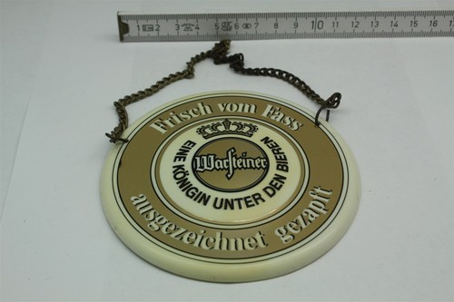 Zapfhahnschild warsteiner eine - zapfhahnschild,