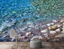 3D Wasser Steine Q6947 Tapete