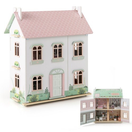 Puppenhaus holz kinder - puppenhaus,