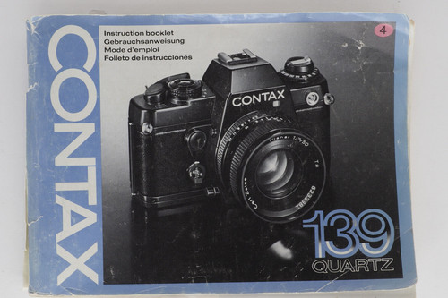 Contax 139 anleitung von - contax, ++