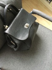 tasche EASTLINE schwarz dickes leder hochwertig neuwertig