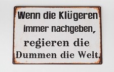 Blechschild Wandbild