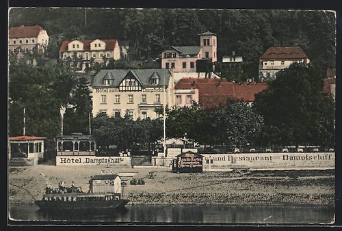 Ansichtskarte wehlen hotel - ansichtskarte, wehlen,