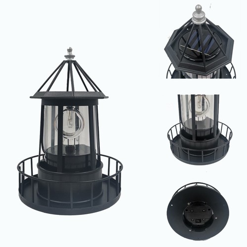 Led solar leuchtturm 360 grad - solar,