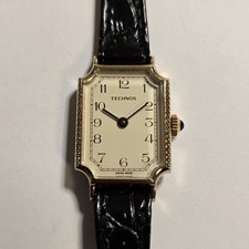 Vintage Technos Uhr NOS Tank