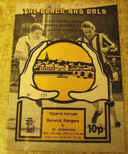Berwick rangers programme - rangers,