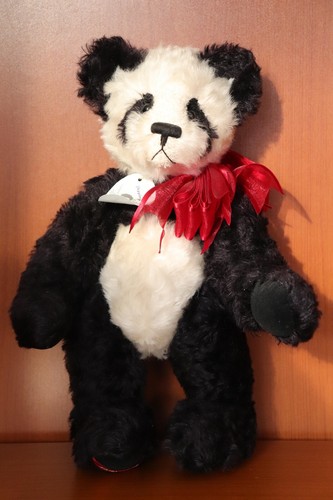 Panda peppino mohair teddybär - panda,